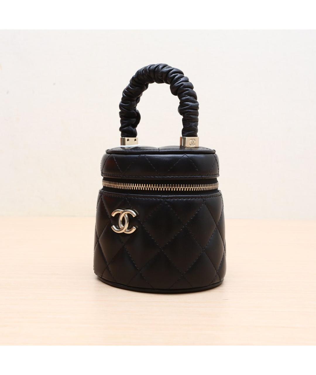 CHANEL Черная кожаная сумка через плечо, фото 4