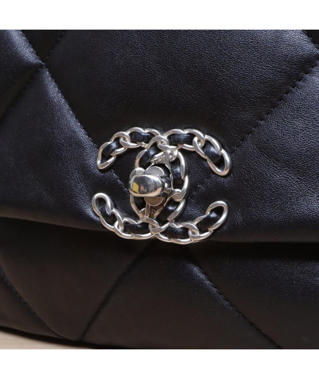 CHANEL Черная кожаная сумка через плечо, фото 8