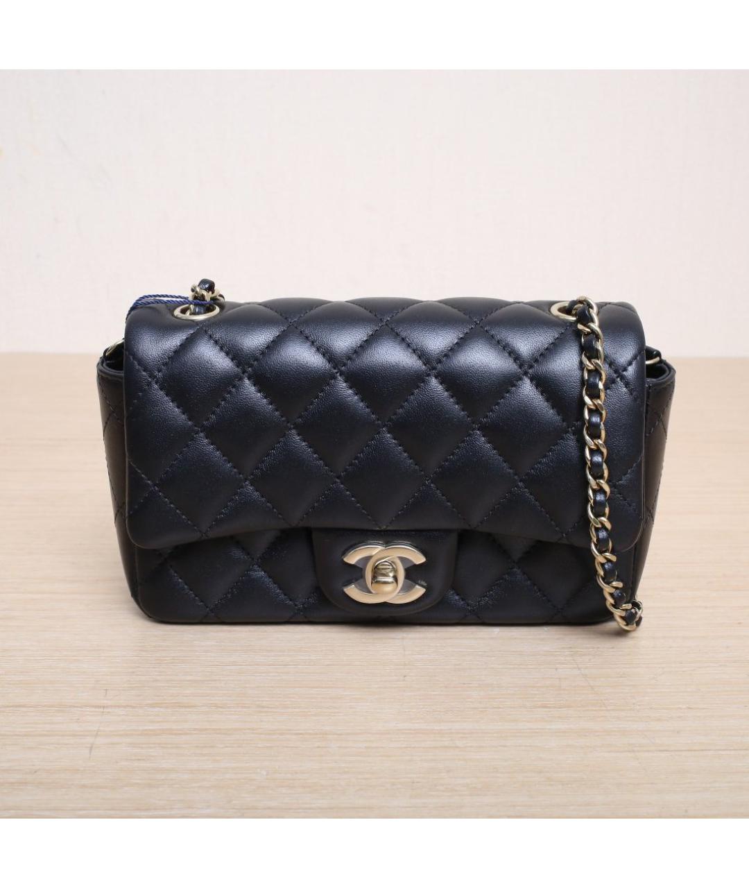 CHANEL Черная кожаная сумка через плечо, фото 3