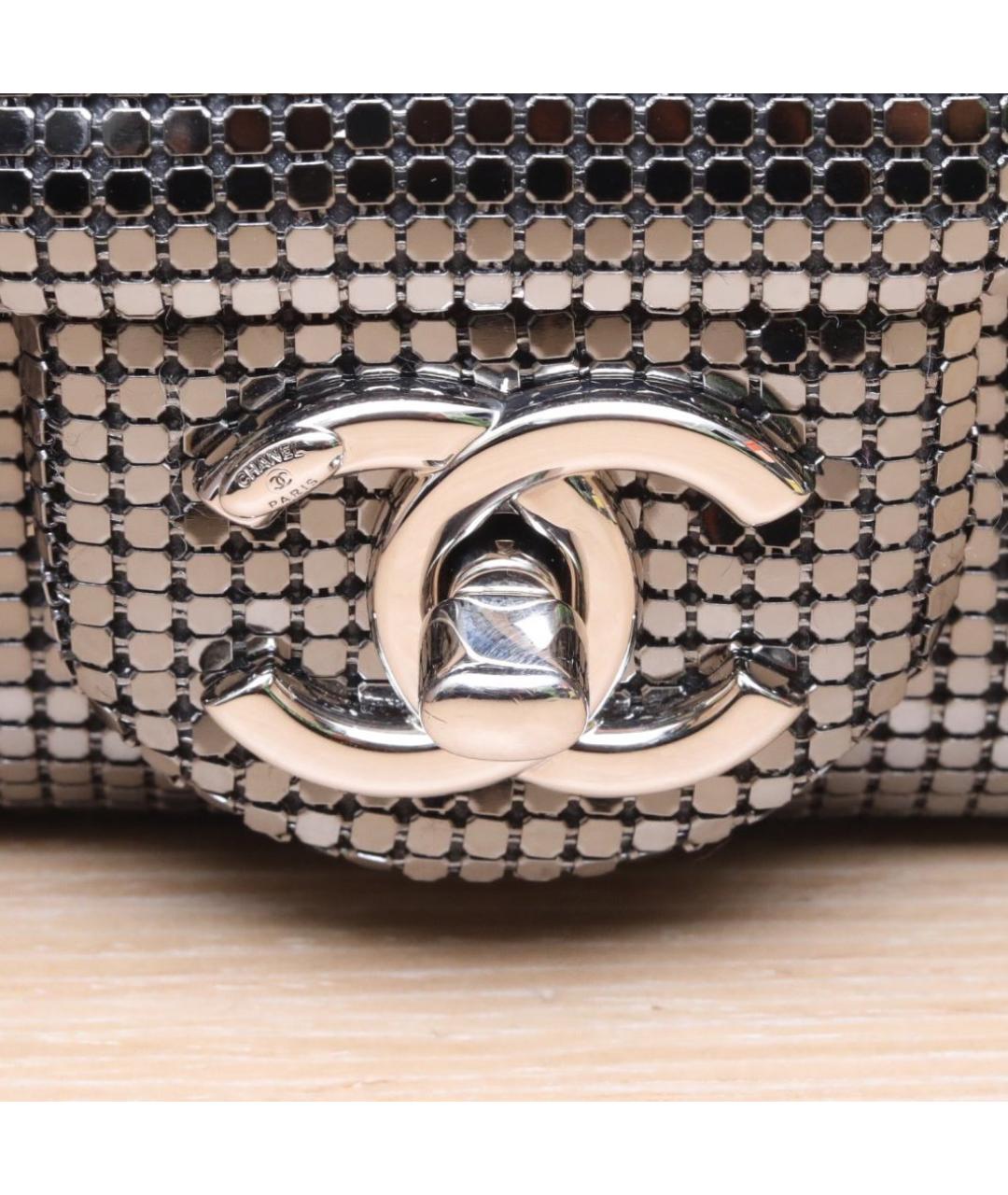 CHANEL Серебряная сумка через плечо, фото 7