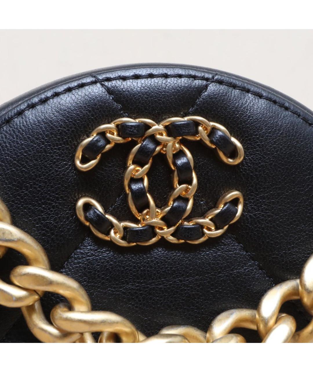 CHANEL Черная кожаная сумка через плечо, фото 8