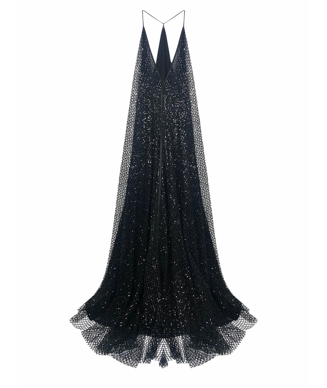 ALEXANDER TEREKHOV Черное шелковое вечернее платье, фото 1
