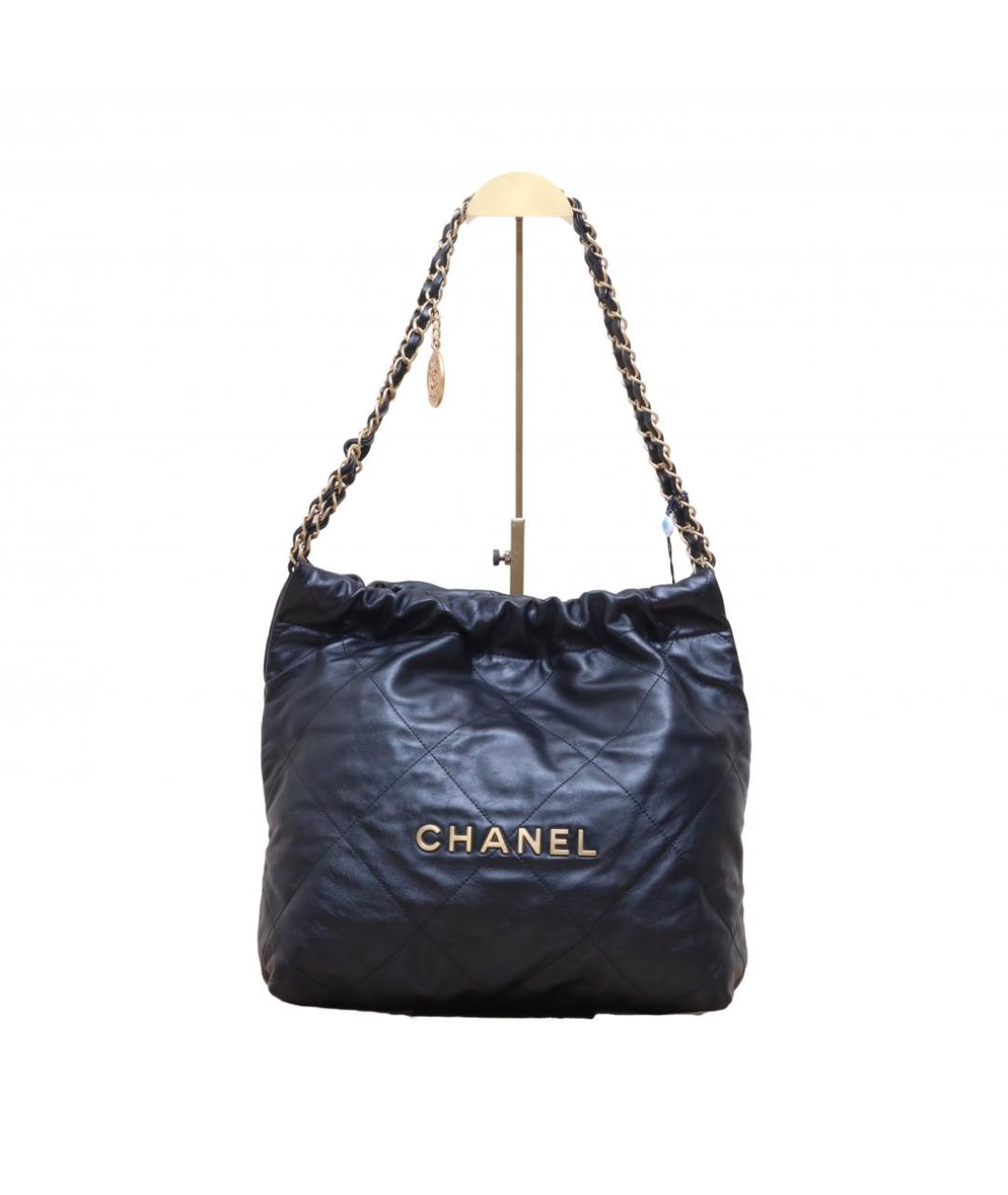 CHANEL Черная кожаная сумка через плечо, фото 10