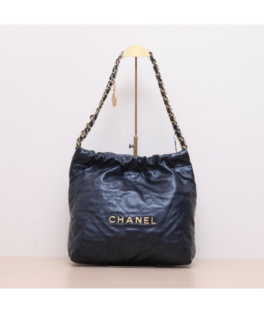 CHANEL Черная кожаная сумка через плечо, фото 3