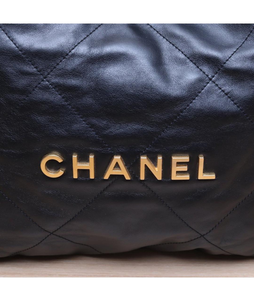 CHANEL Черная кожаная сумка через плечо, фото 8