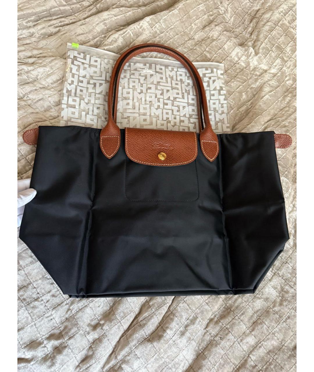 LONGCHAMP Черная сумка тоут, фото 5