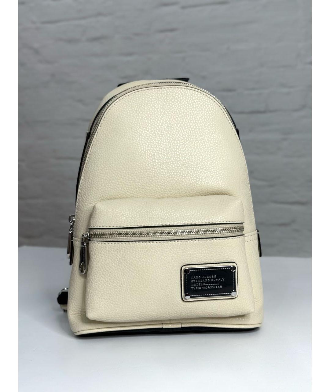 MARC JACOBS Белый кожаный рюкзак, фото 9