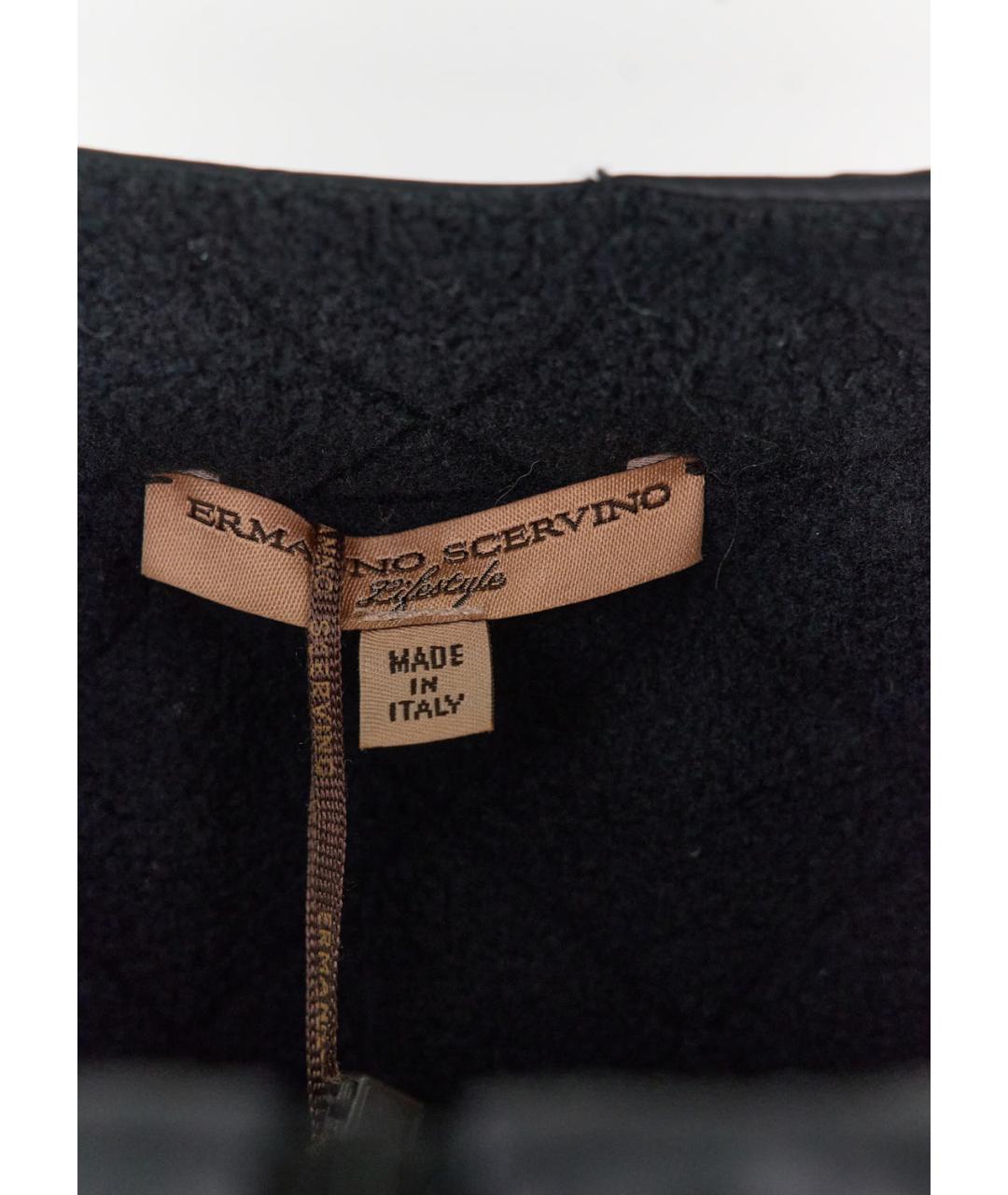 ERMANNO SCERVINO Черная полиэстеровая куртка, фото 3