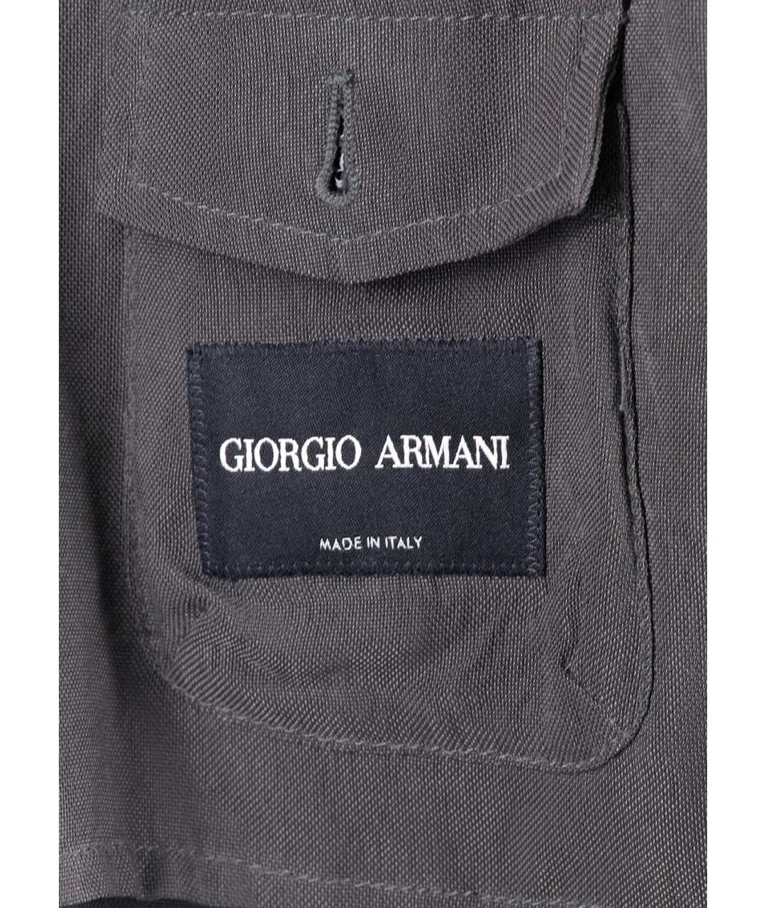 GIORGIO ARMANI Серая вискозная куртка, фото 3