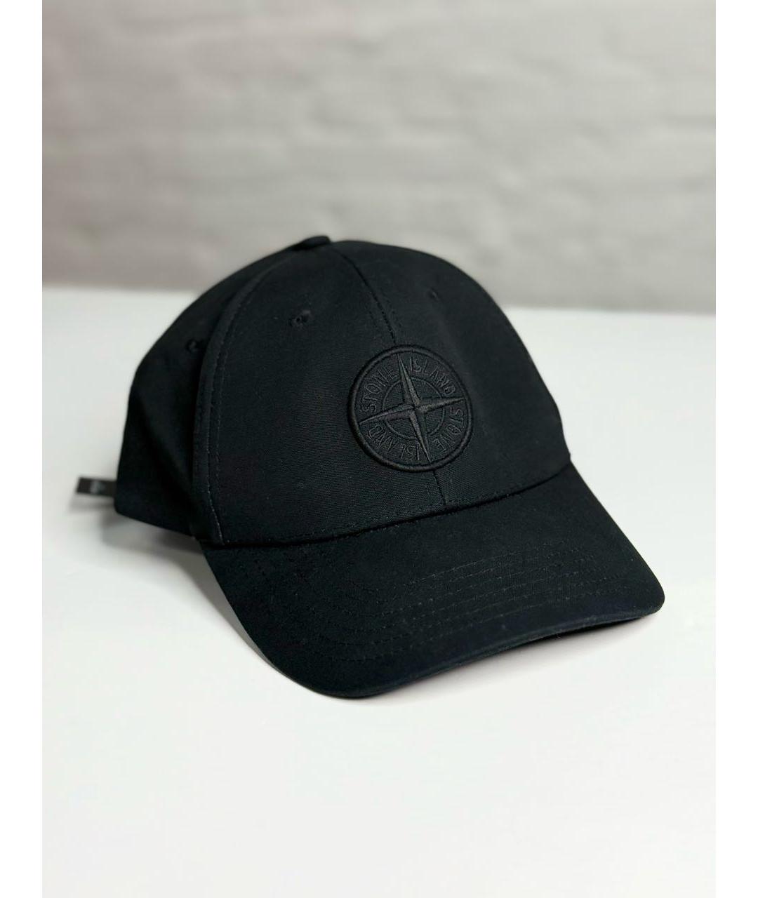 STONE ISLAND Черная хлопковая кепка/бейсболка, фото 6