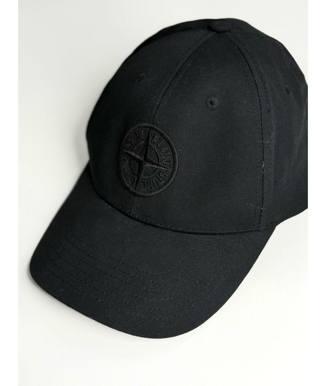 STONE ISLAND Черная хлопковая кепка/бейсболка, фото 3