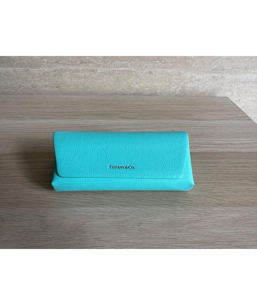 TIFFANY&CO Темно-синие пластиковые солнцезащитные очки, фото 4