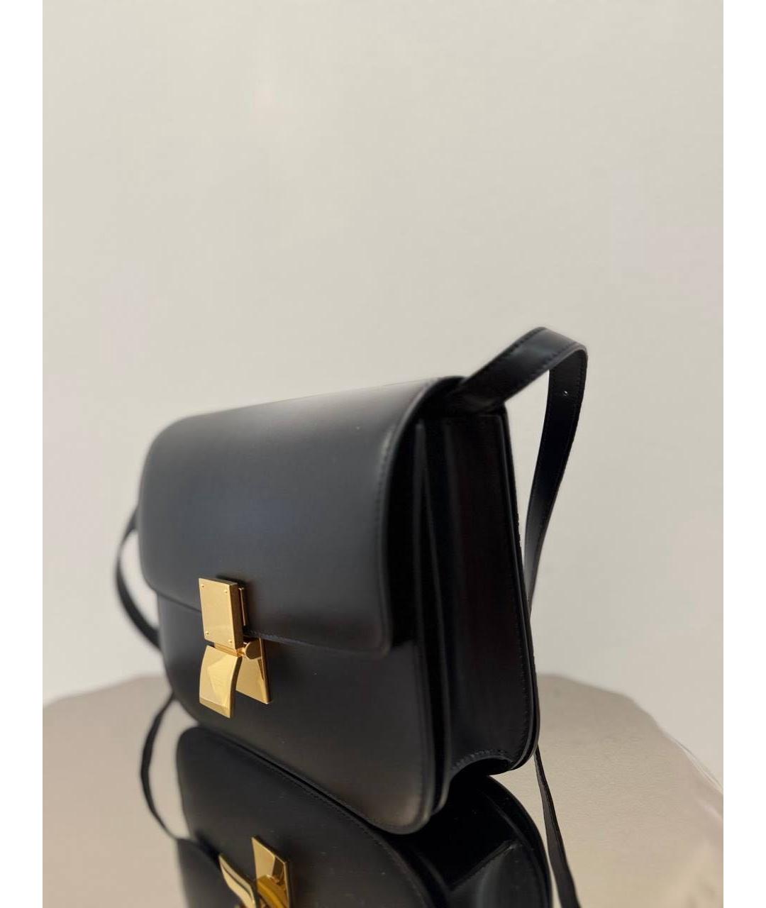 CELINE Черная кожаная сумка через плечо, фото 2
