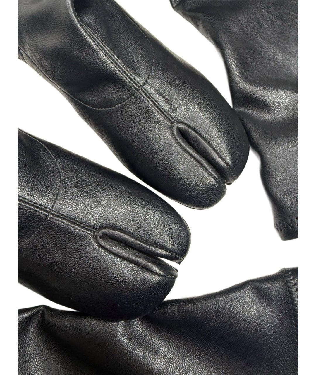 MAISON MARGIELA Черные кожаные ботфорты, фото 4