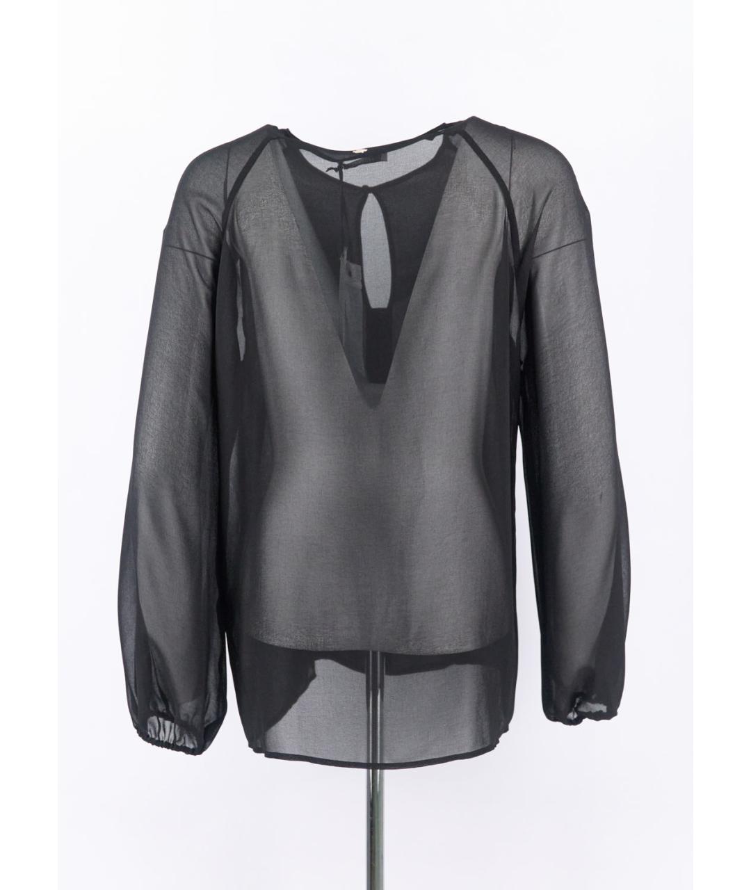 VERSACE COLLECTION Черная полиэстеровая блузы, фото 2