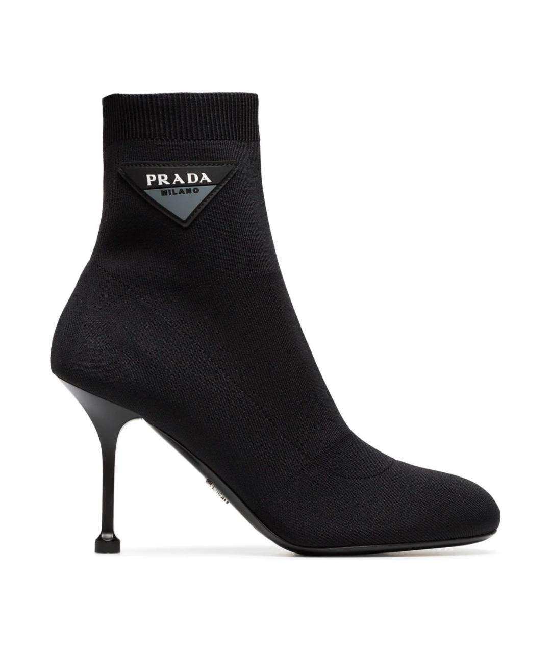 PRADA Черные неопреновые ботильоны, фото 9