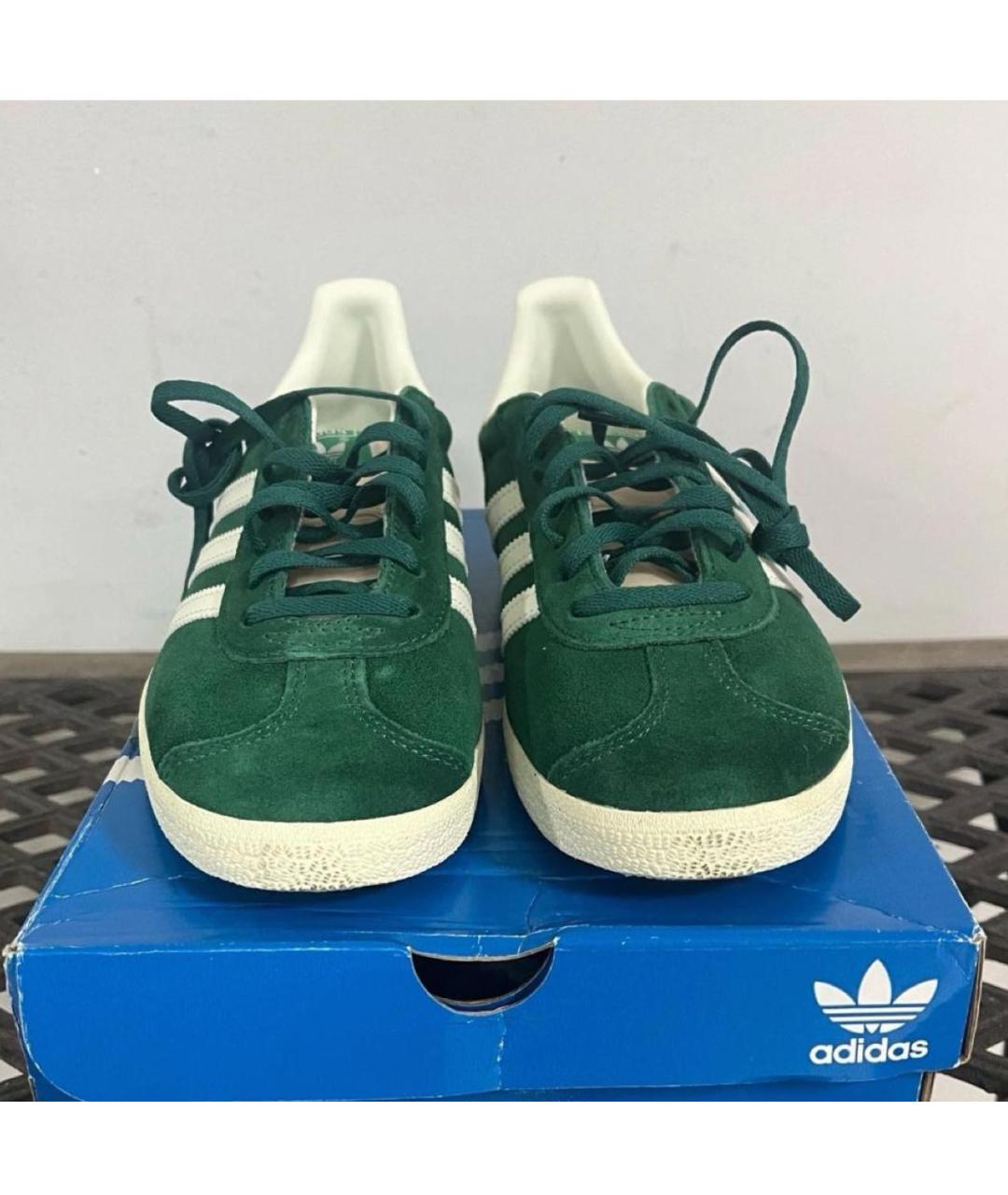 ADIDAS Зеленые замшевые кеды, фото 2