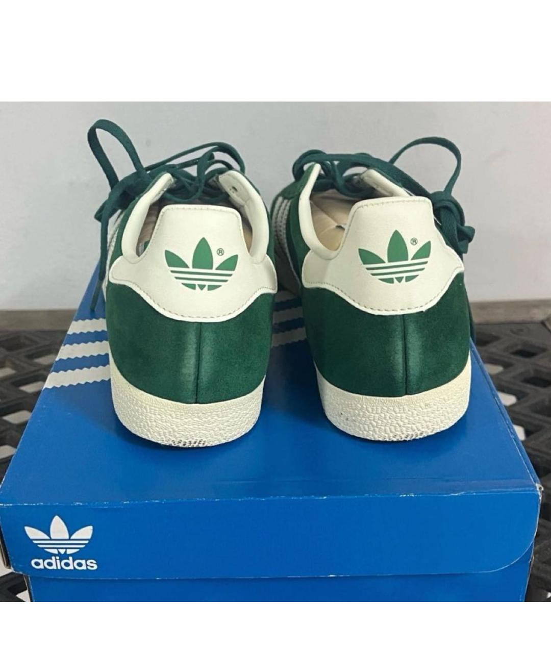 ADIDAS Зеленые замшевые кеды, фото 4