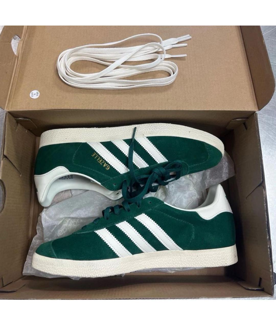 ADIDAS Зеленые замшевые кеды, фото 3