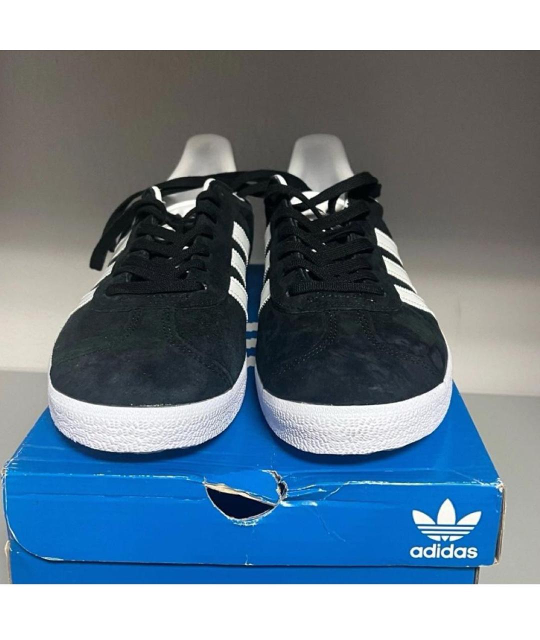 ADIDAS Черные замшевые кеды, фото 2