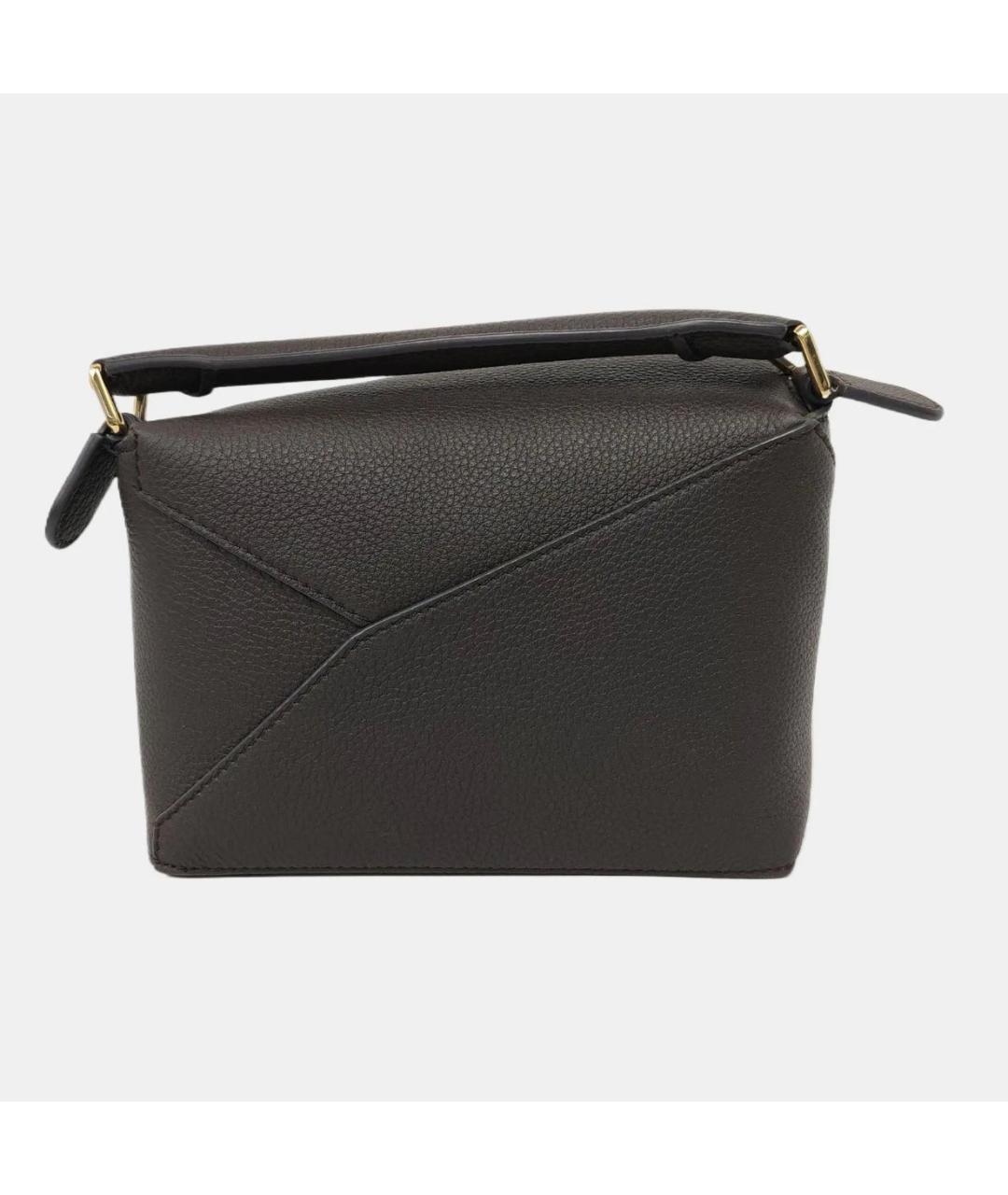 LOEWE Черная кожаная сумка через плечо, фото 4