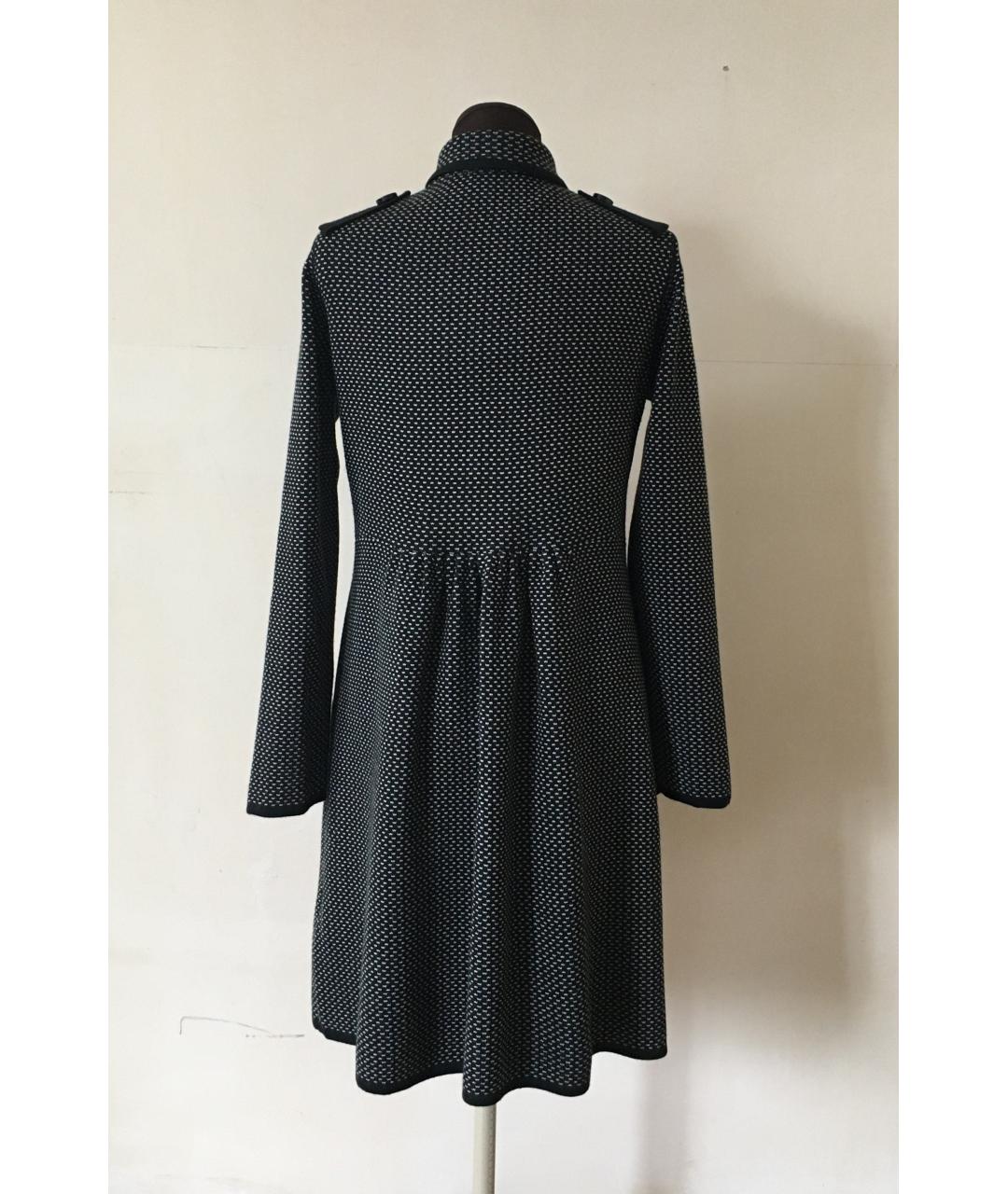 BURBERRY Черное шерстяное пальто, фото 2