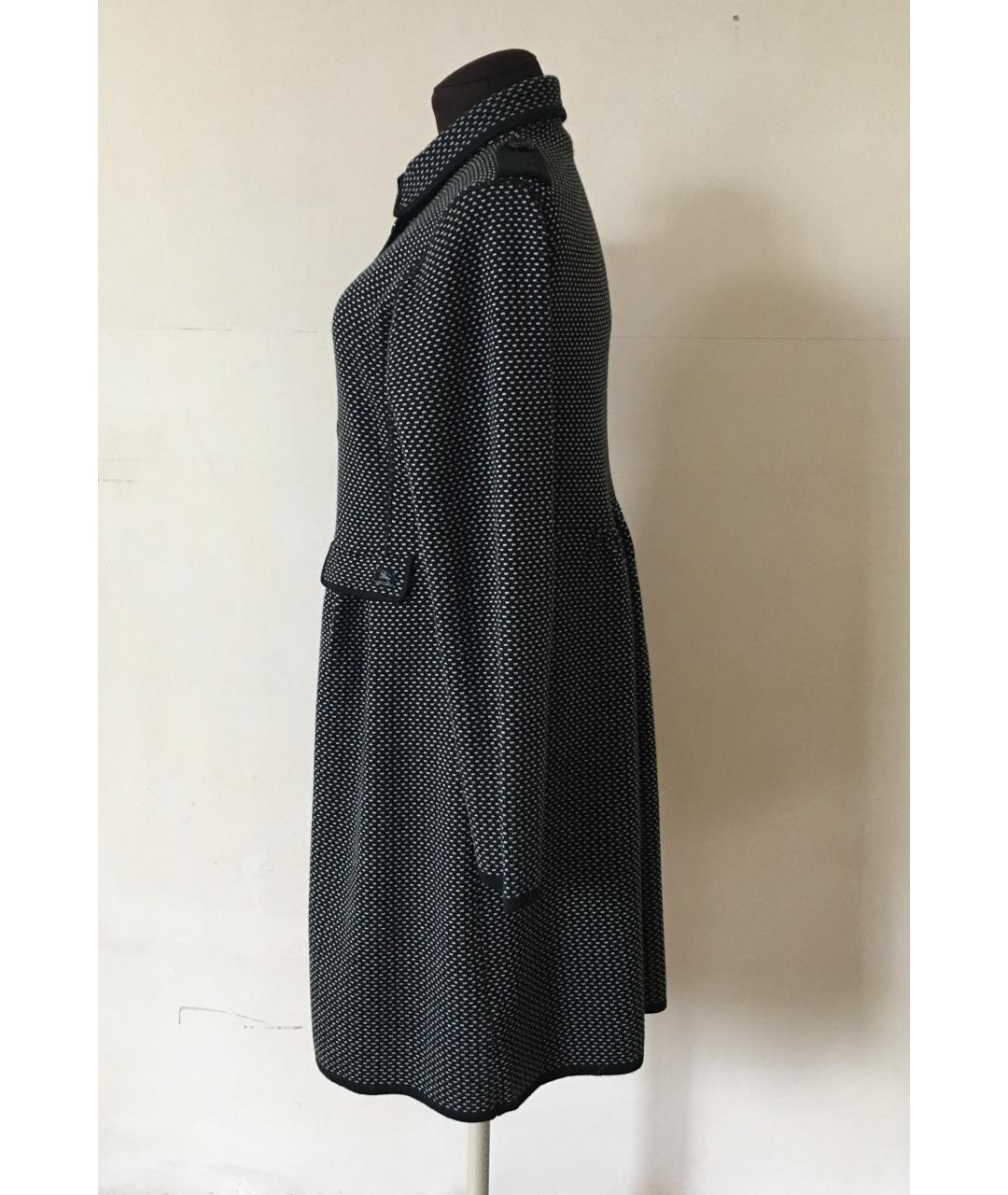 BURBERRY Черное шерстяное пальто, фото 3