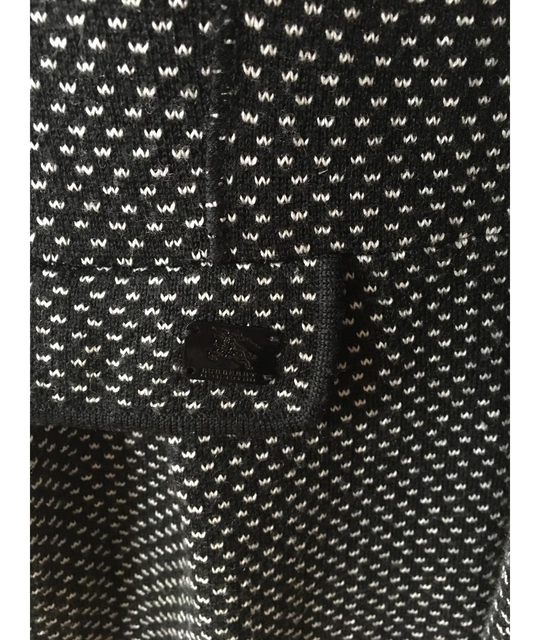 BURBERRY Черное шерстяное пальто, фото 5