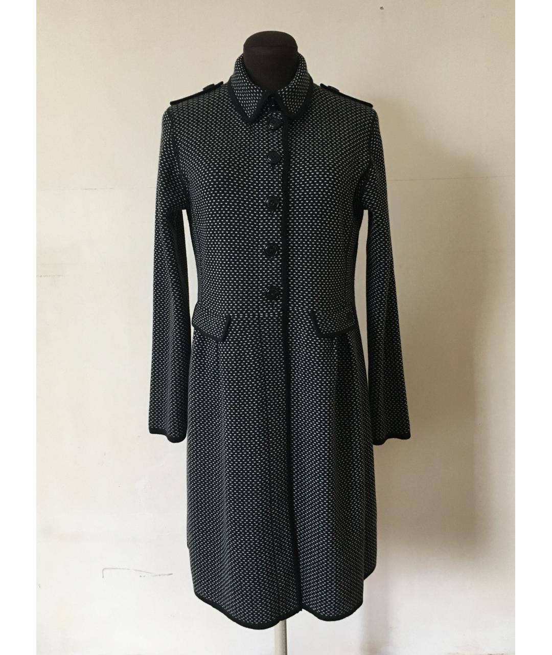 BURBERRY Черное шерстяное пальто, фото 8