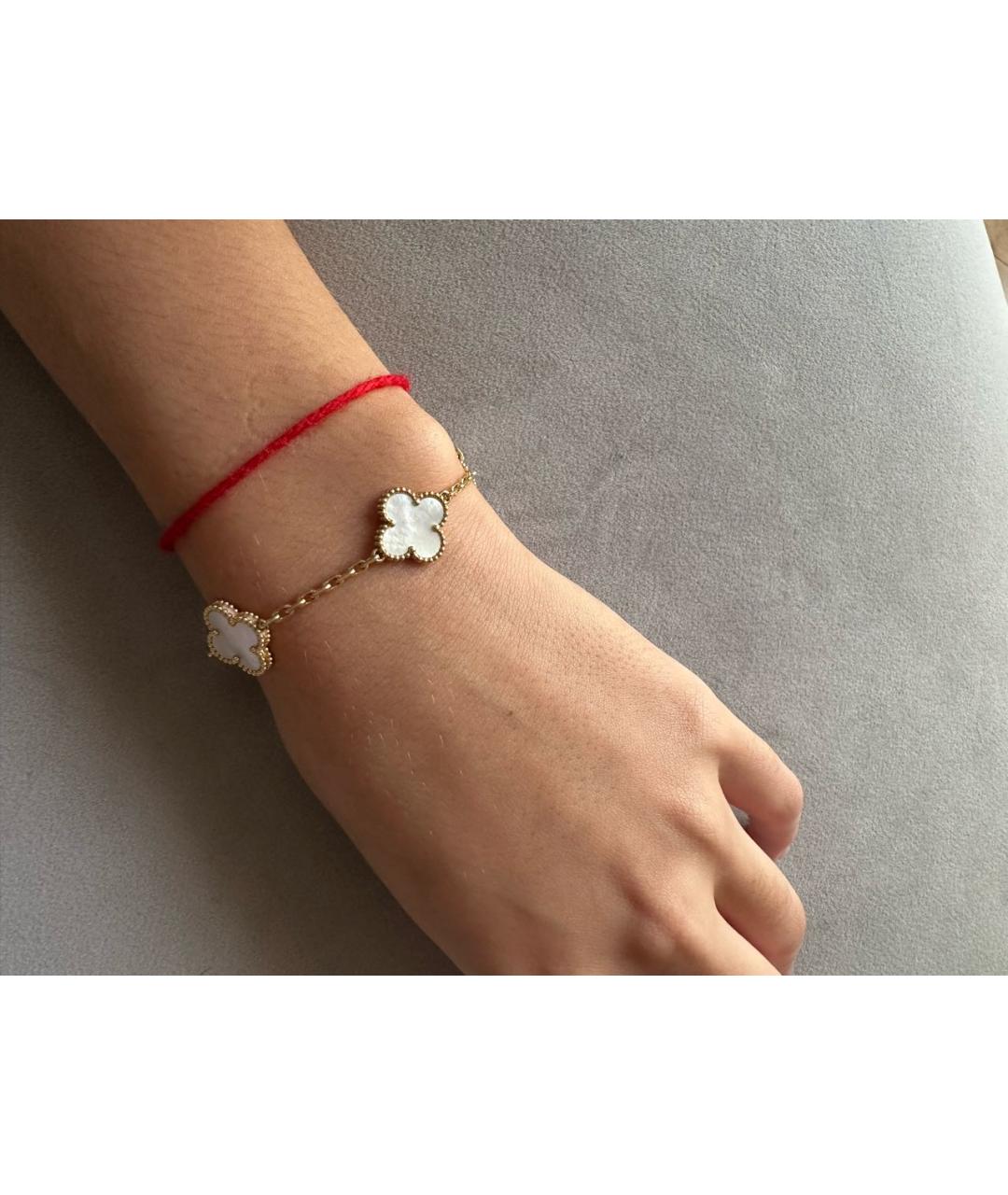VAN CLEEF & ARPELS Белый браслет из желтого золота, фото 3
