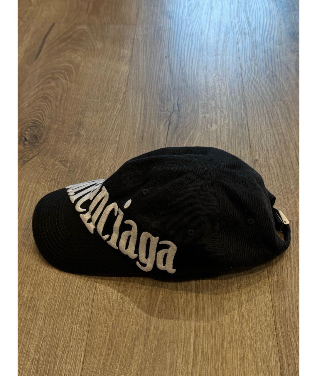 BALENCIAGA Черная хлопковая кепка/бейсболка, фото 2