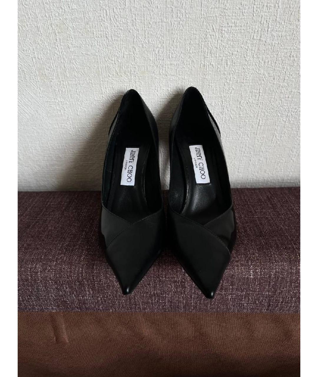 JIMMY CHOO Черные туфли из лакированной кожи, фото 2