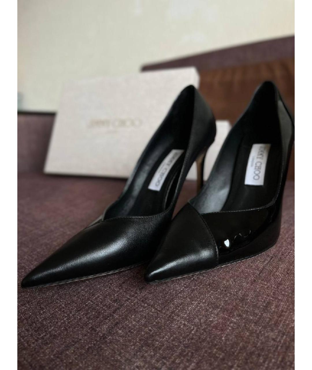 JIMMY CHOO Черные туфли из лакированной кожи, фото 3