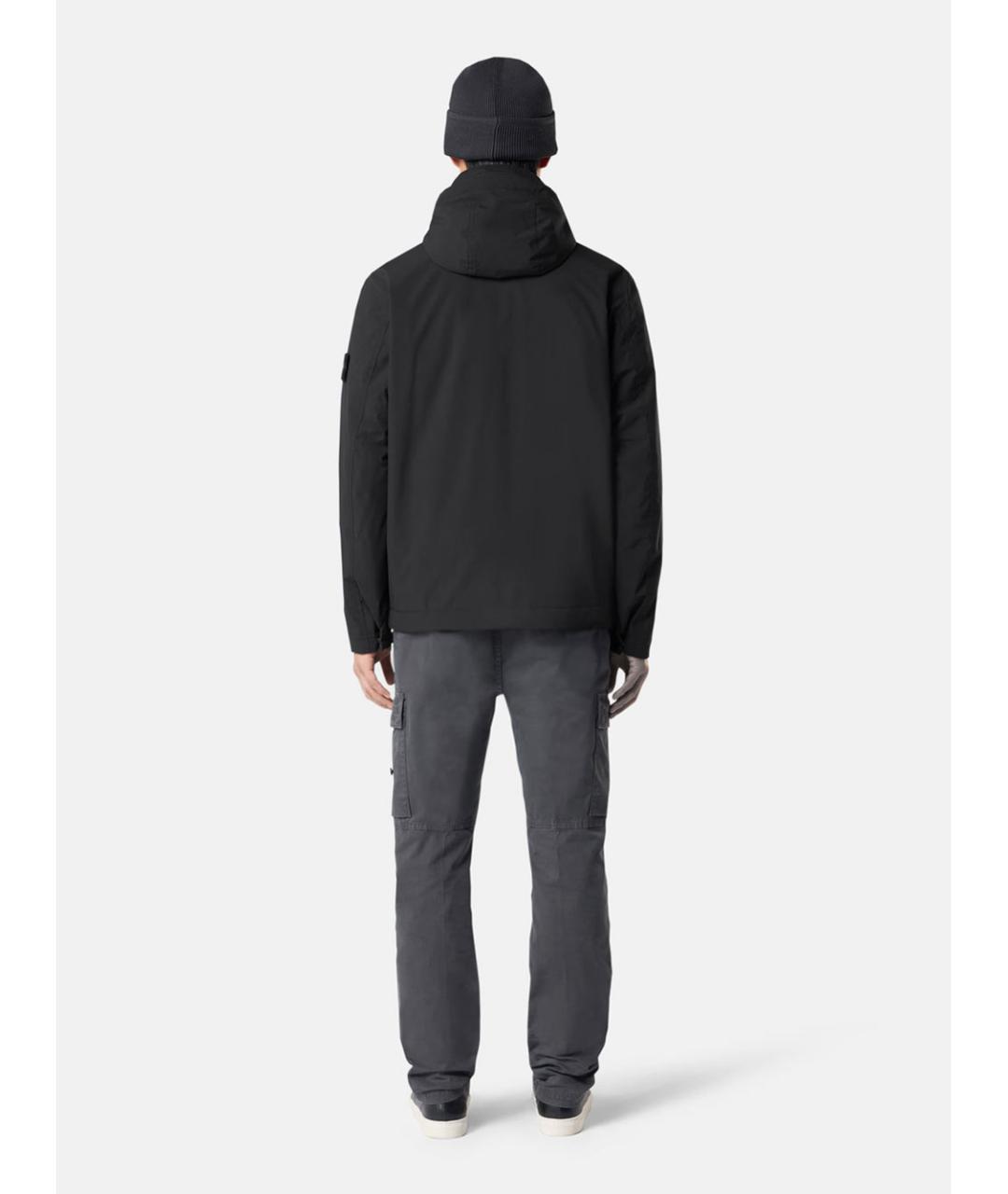 STONE ISLAND Черная полиэстеровая куртка, фото 6