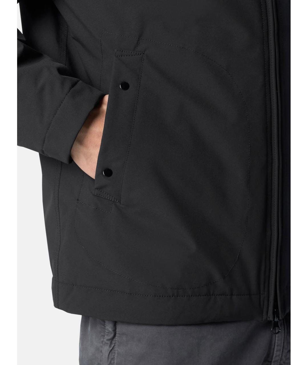 STONE ISLAND Черная полиэстеровая куртка, фото 4