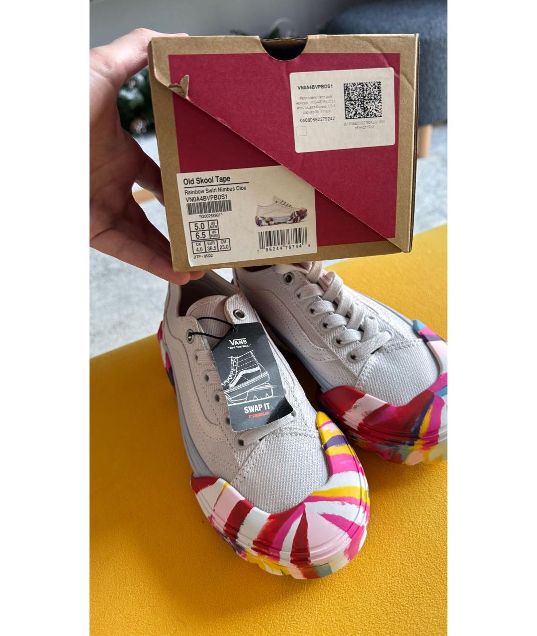 VANS Мульти текстильные кеды, фото 5