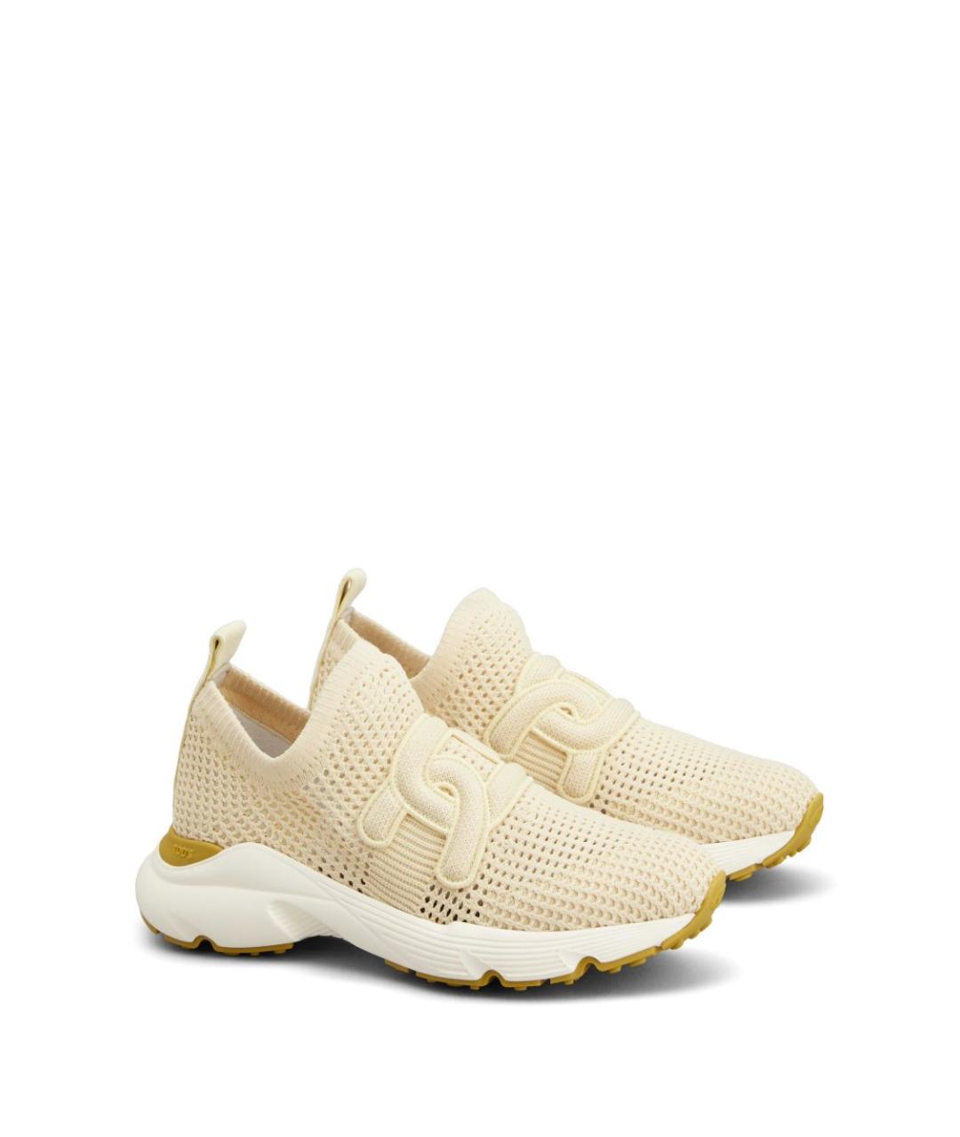TOD'S Бежевые кроссовки, фото 3