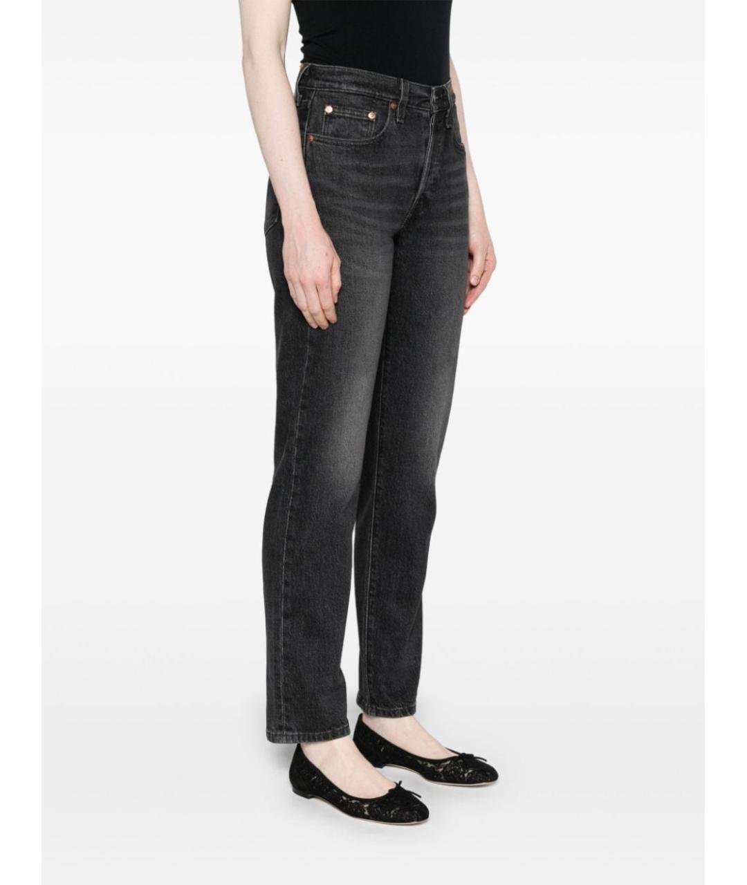 LEVI'S Черные прямые джинсы, фото 4