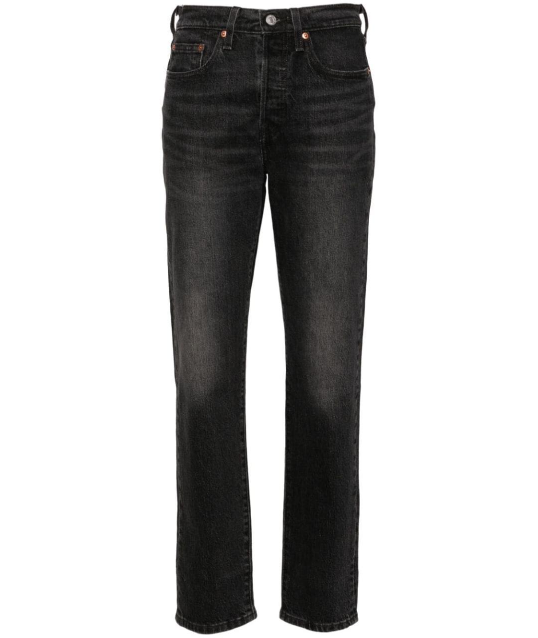 LEVI'S Черные прямые джинсы, фото 1