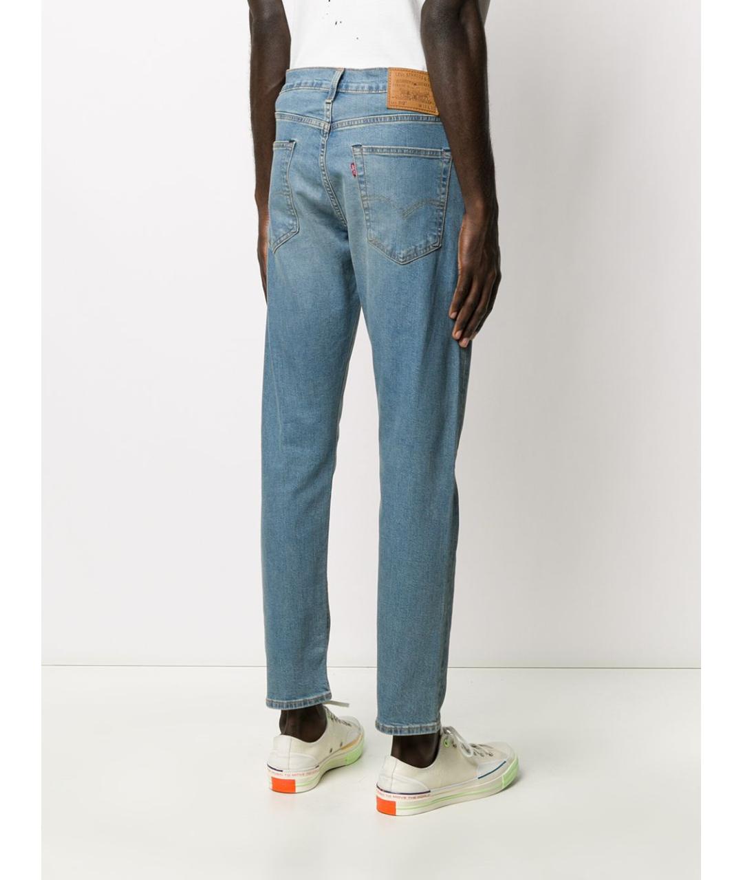 LEVI'S Синие хлопковые прямые джинсы, фото 3