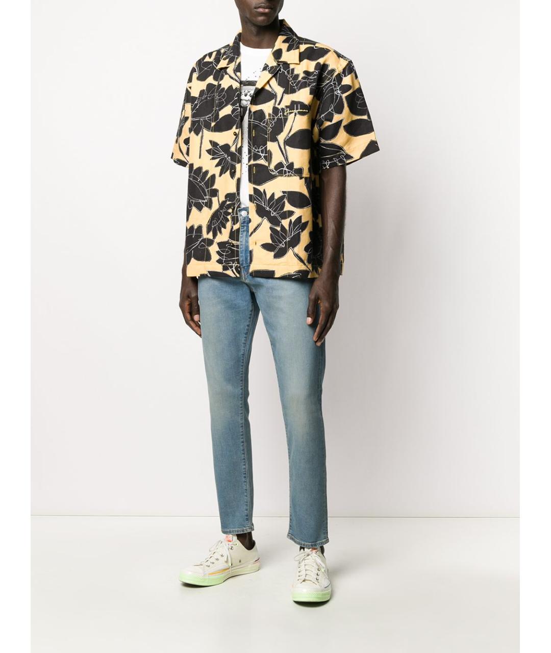 LEVI'S Синие хлопковые прямые джинсы, фото 5