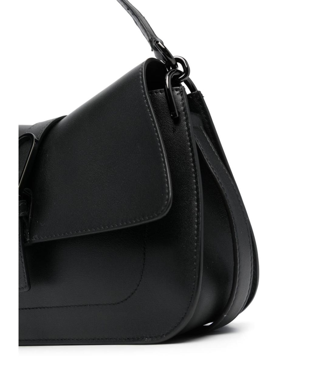 FURLA Черная кожаная сумка через плечо, фото 3