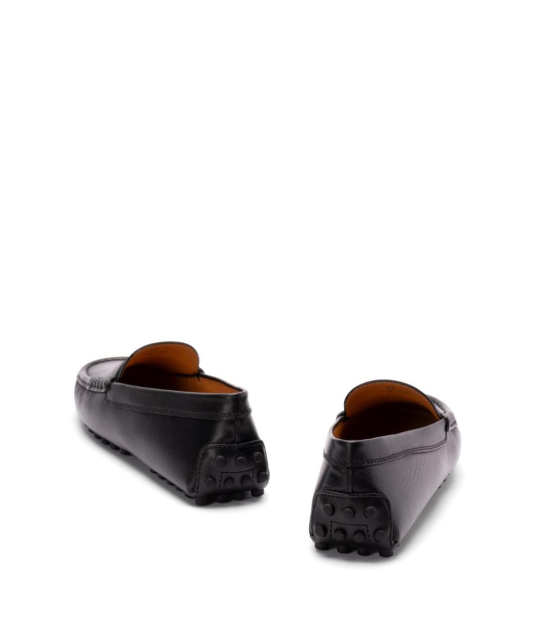 TOD'S Черные кожаные мокасины, фото 2