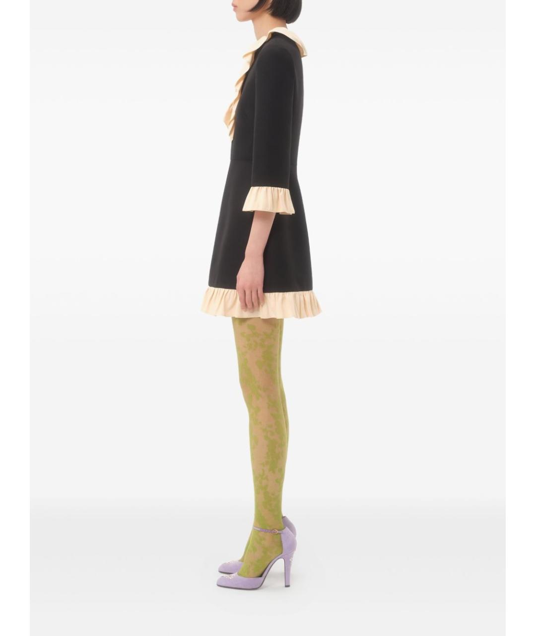 VALENTINO Черное шерстяное платье, фото 4