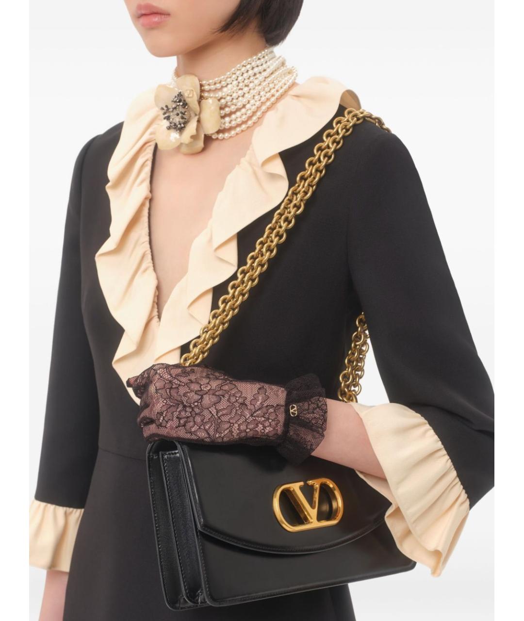 VALENTINO Черное шерстяное платье, фото 7