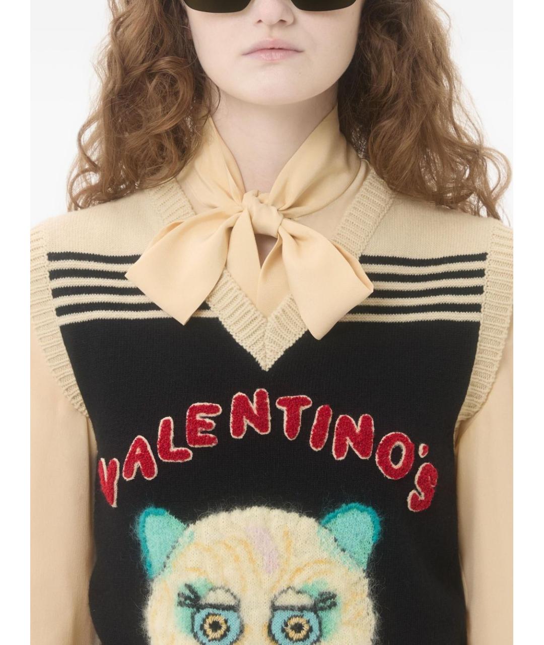 VALENTINO Мульти шерстяная жилетка, фото 6