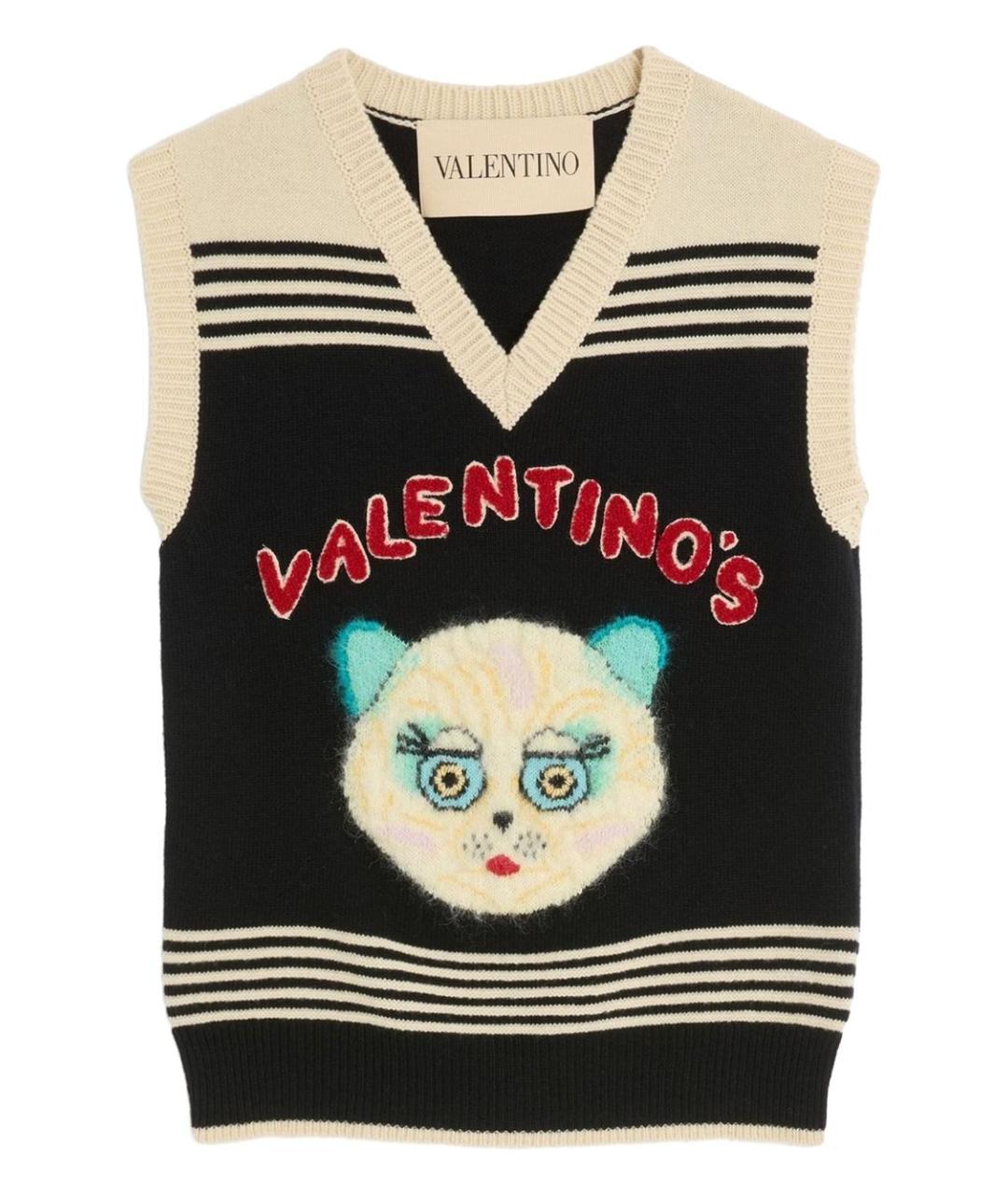 VALENTINO Мульти шерстяная жилетка, фото 1