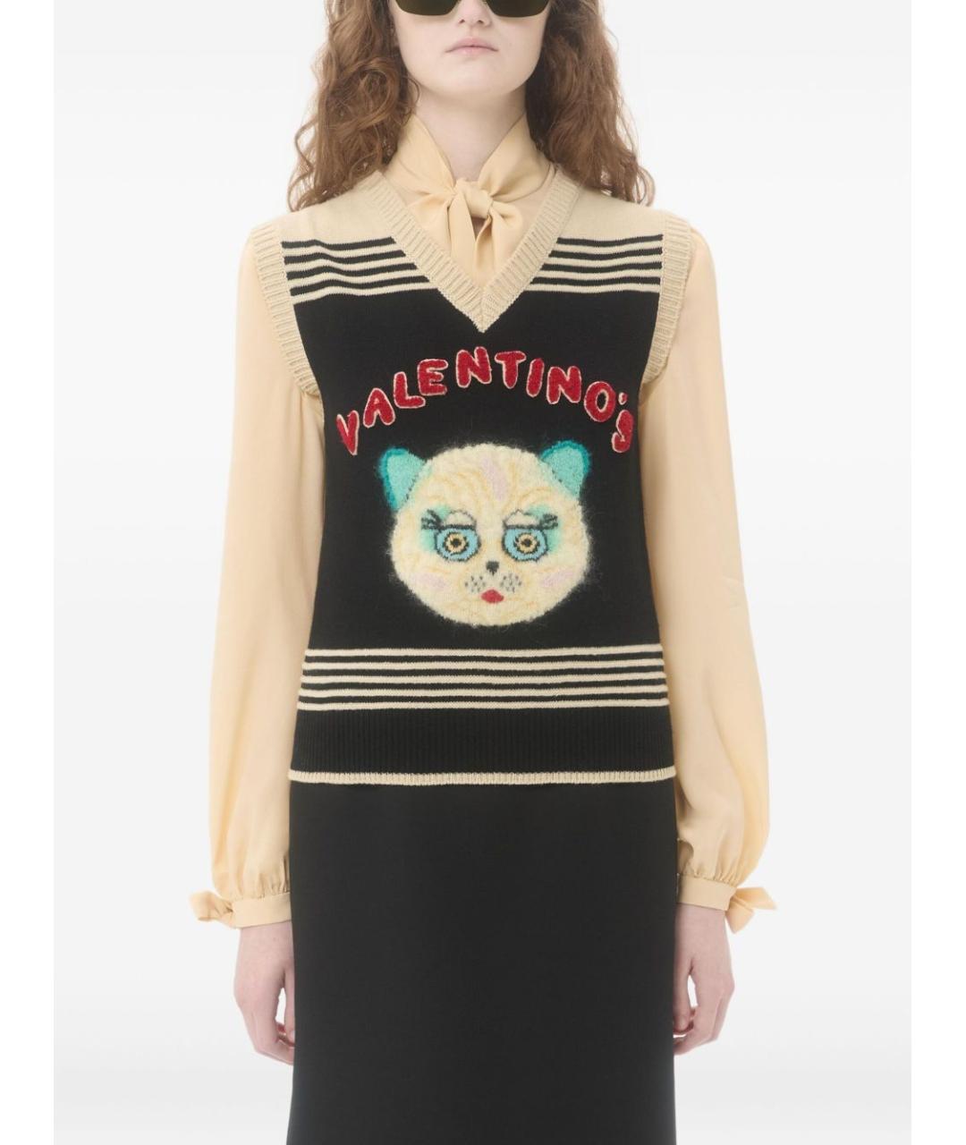VALENTINO Мульти шерстяная жилетка, фото 2