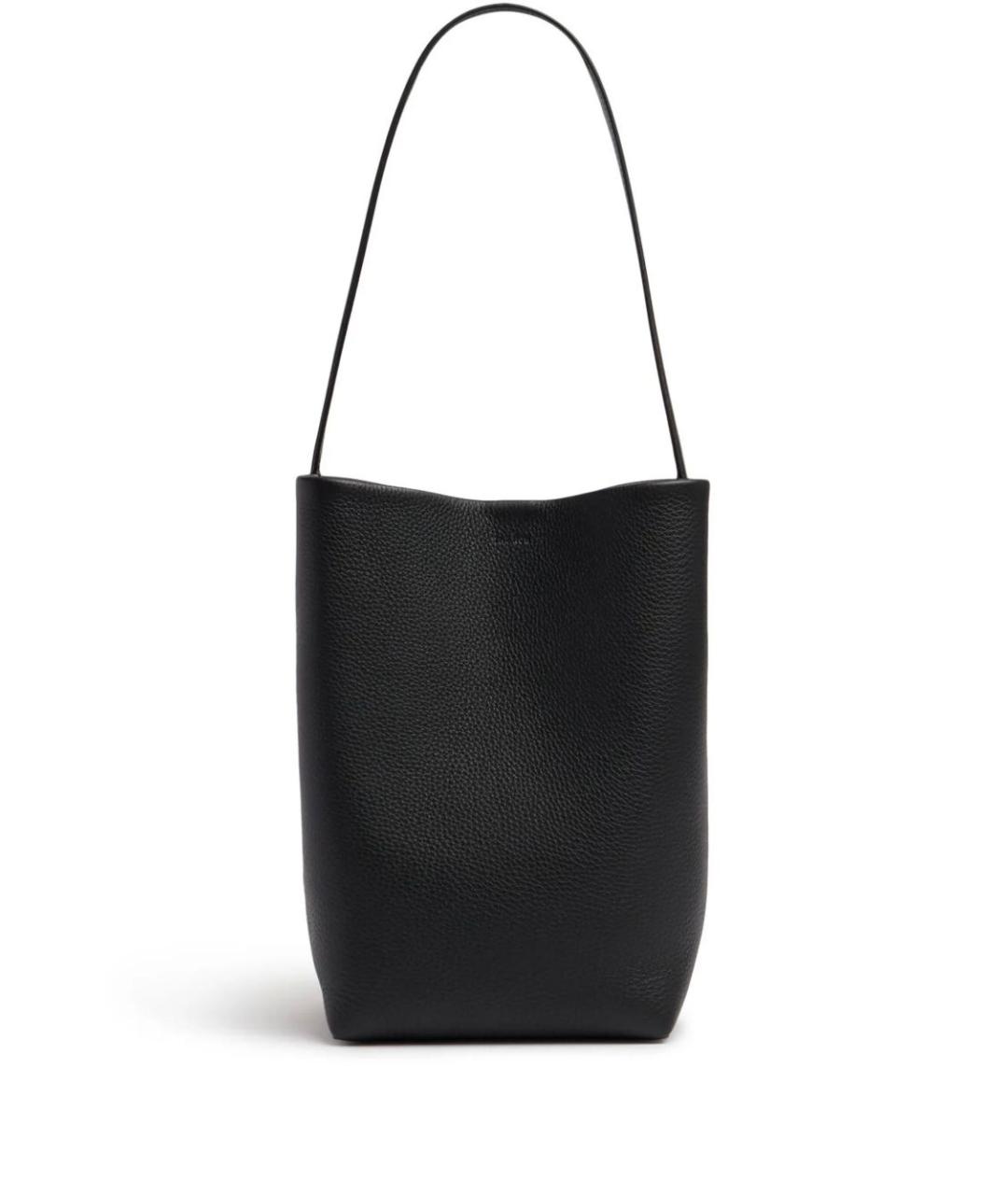 THE ROW Черная кожаная сумка тоут, фото 1