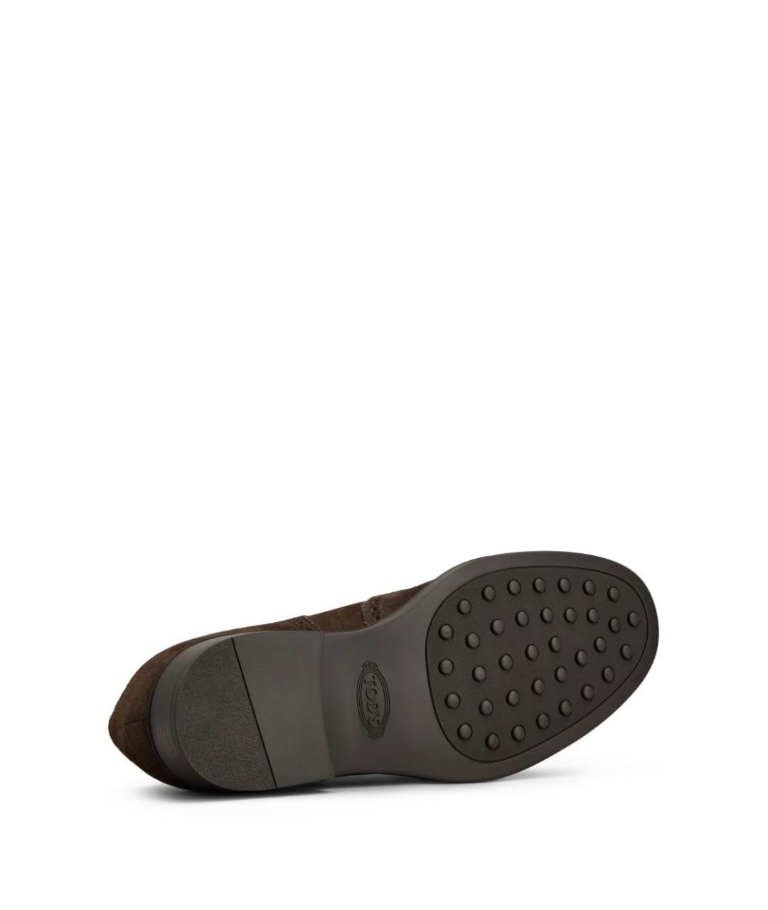 TOD'S Коричневые замшевые туфли, фото 5